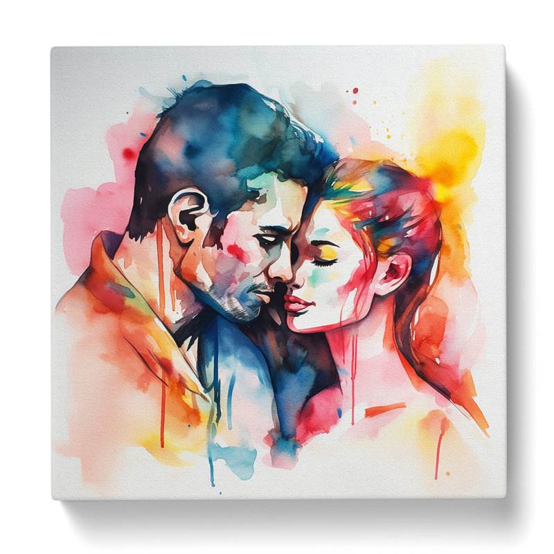 Lovers - No Frame Print, 50cm H x 50cm W x 3cm D