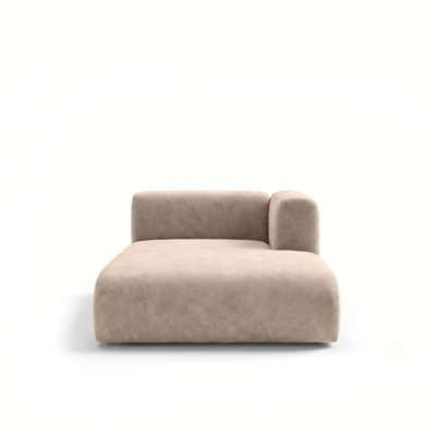 1 Seater Velvet Sofa & Chaise