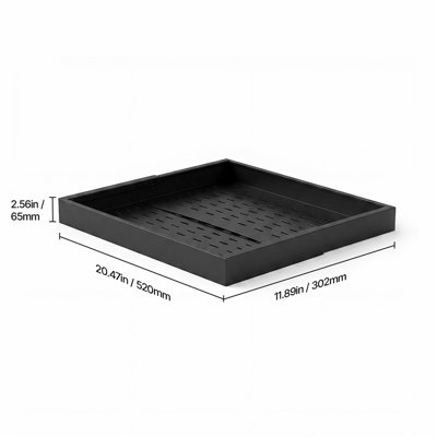 Pull Out Cabinet Organizer, 4 Pack Expandable Width (12.2"-18.9"), 20.47" Deep Pull Out Drawers for Cabinets, Sliding Drawer for Kitchen Pantry Cabinet Organizer with Nano Adhesive Strips, Black
