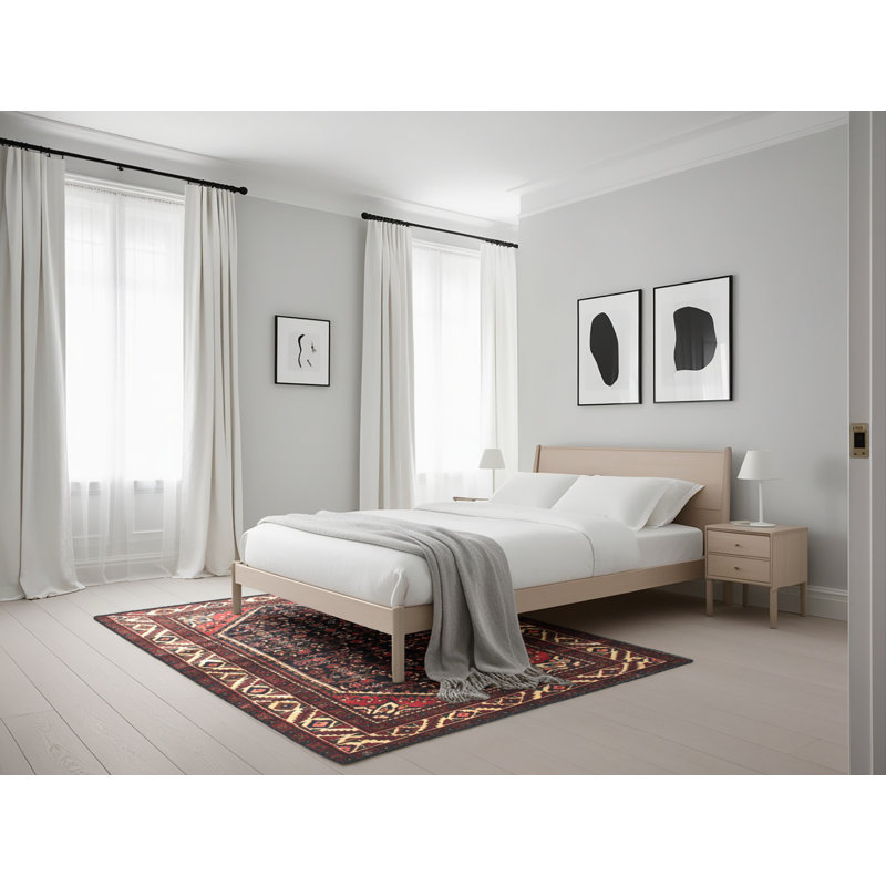 Tapis rouge à motif sud-ouest, Rectangle 5 pi x 7 pi