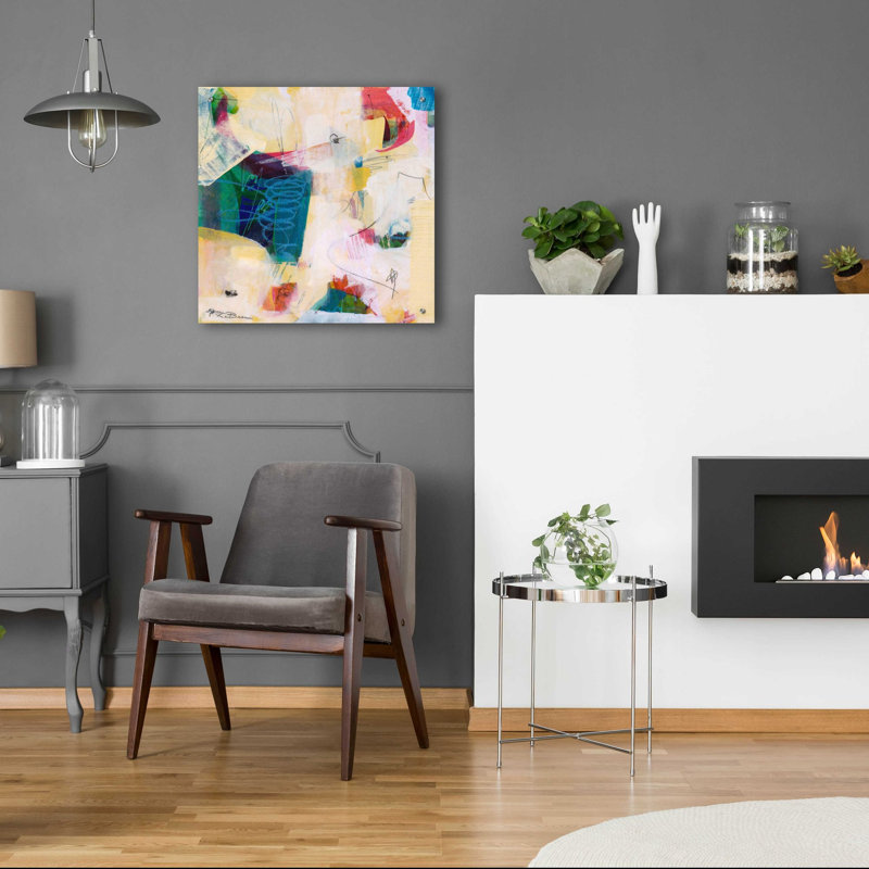 Art mural en verre «Oide 2» par Pamela K. Beer, H 24 po x l 24 po x P 0,2 po