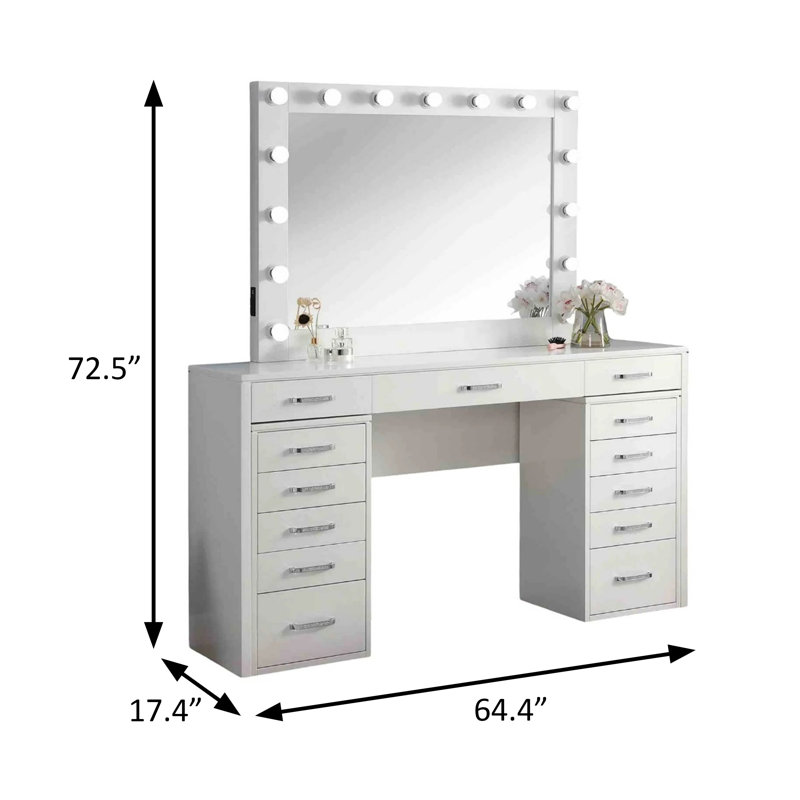 Ensemble de meuble-lavabo l 64,4 po, blanc