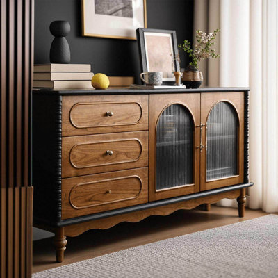Armoire décorative multicolore de style français