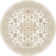 Medallion Non Slip Washable Rug(Cream)