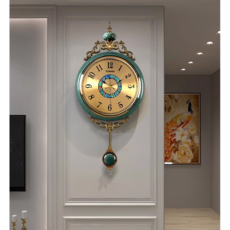 Horloges murales vertes 22,05 po