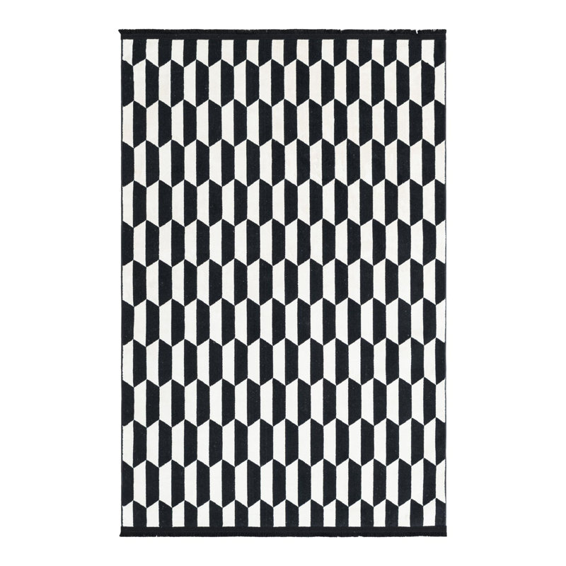 Lucerito Geometric Indoor Rug, Rectangle 4'1" x 6'1"