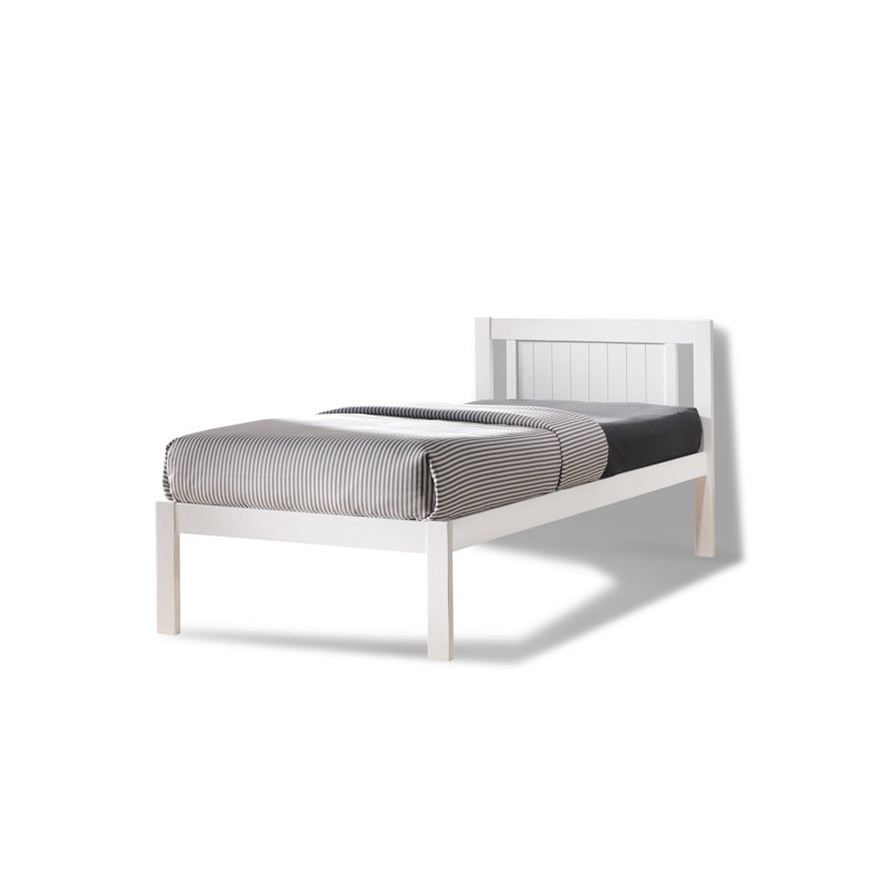 Riggs Solid Wood Bed with Mattress, Single (3'), Memory King