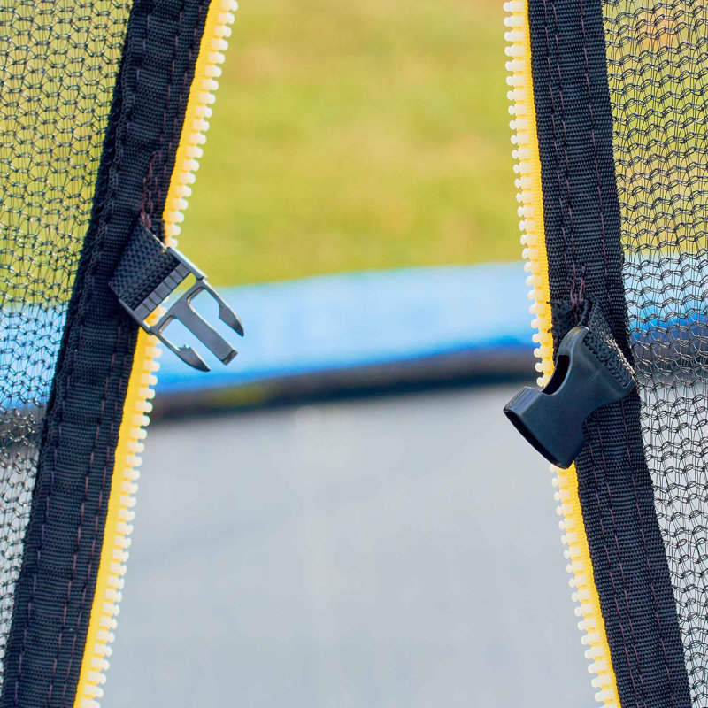 Dellonda 304.8cm Round Backyard Trampoline with Safety Enclosure