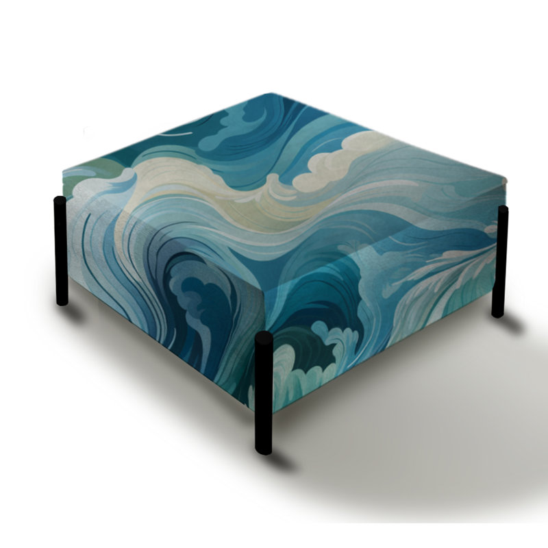 Grand repose-pieds carré Ocean Coast