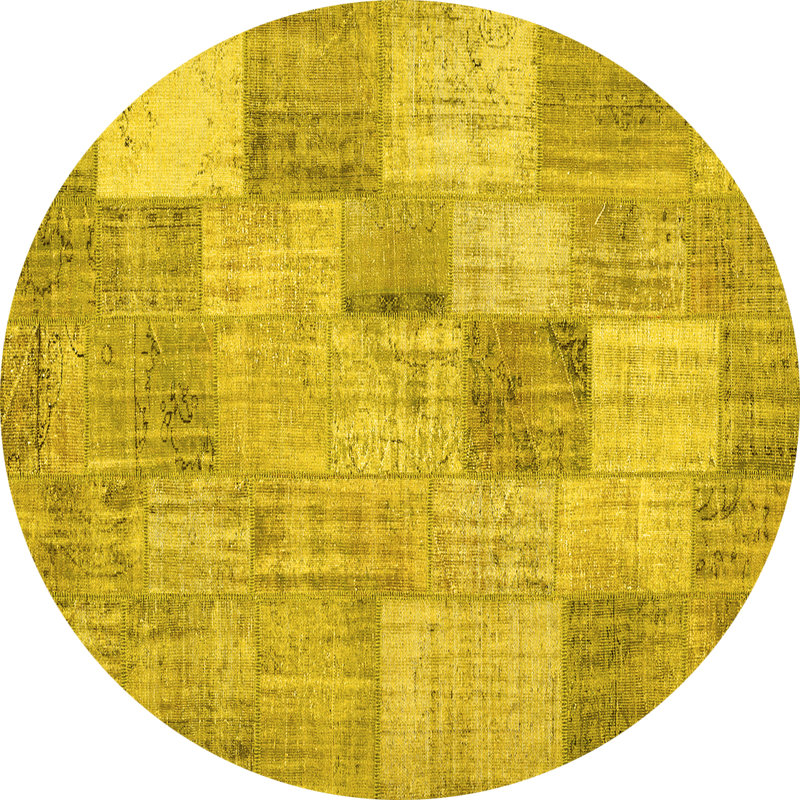 Ellee Performance Geometric Indoor Rug, Round 5'