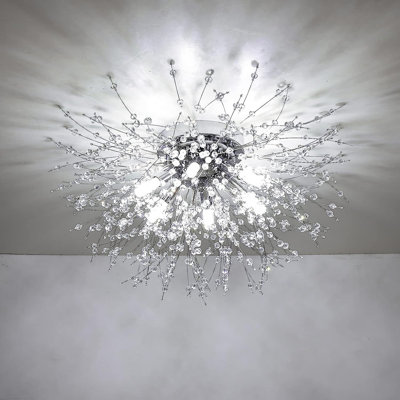Plafonnier encastré en cristal Modern Spoutnik