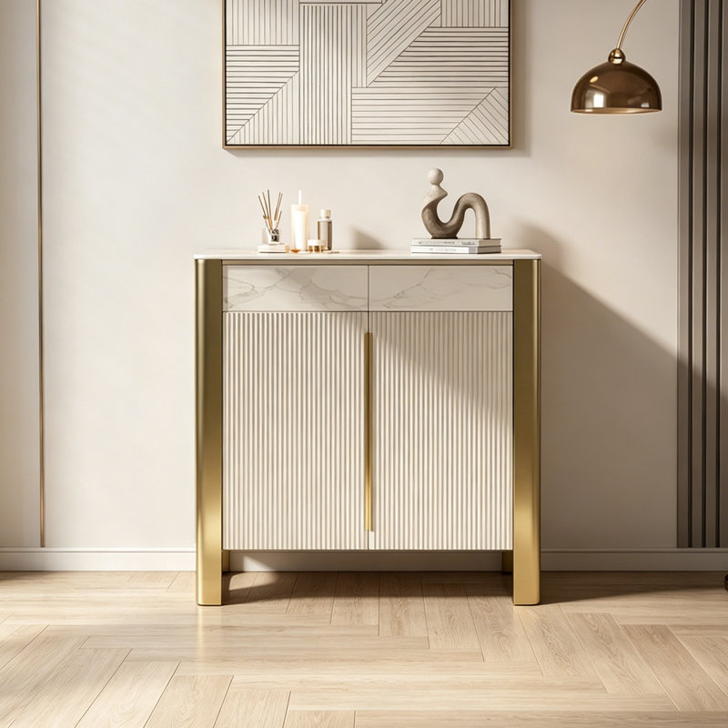 Armoire de rangement réglable de style italien, Gold