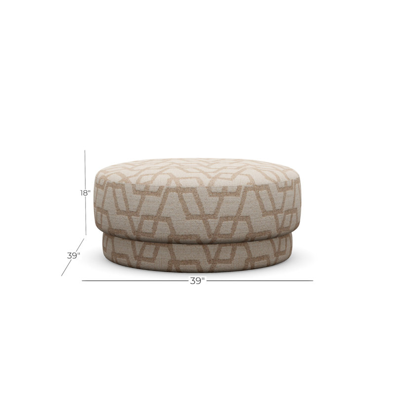 Cremini Large Ottoman, Perky 855412