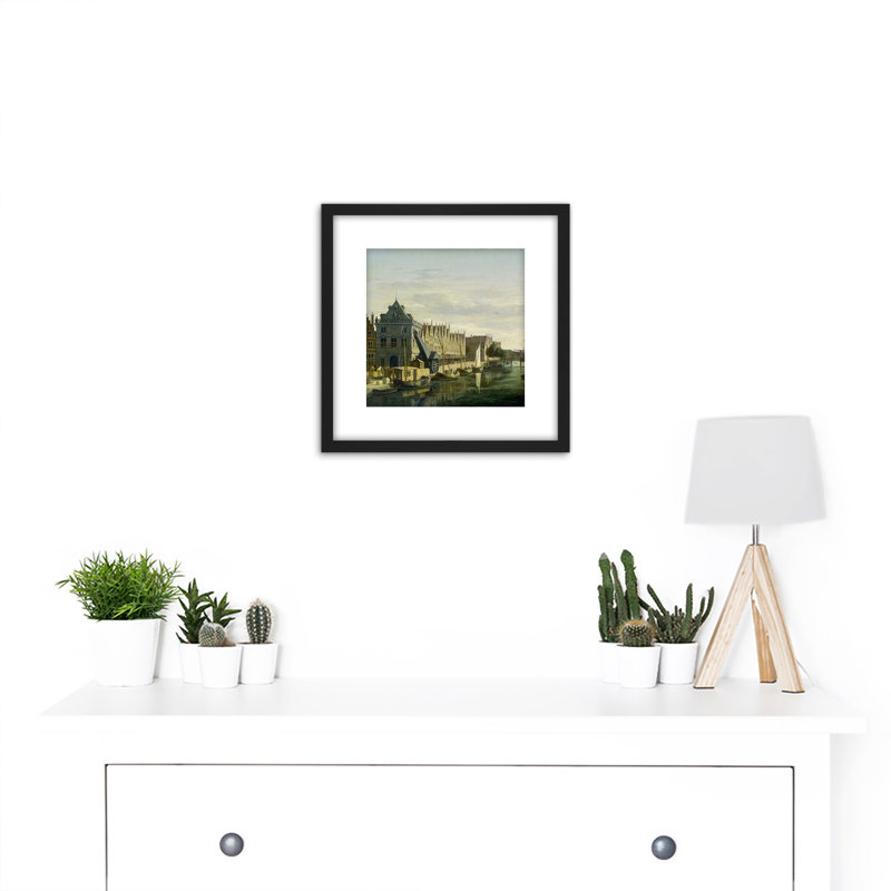 Weighing House Crane On Spaarne by Berckheyde - Single Picture Frame Painting