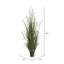 Herbe verte artificielle en pot et eucalyptus.-1366913790