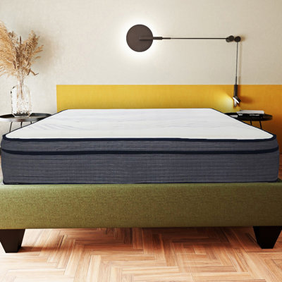 14 In. King Mattress With Foam And Pocket Coils, Soft Knit, Optimal Comfort, Point Relief, Airflow Improvement, Independent Springs, Edge Support, - Us , Easy Delivery Featuring Knit Cover, Multi