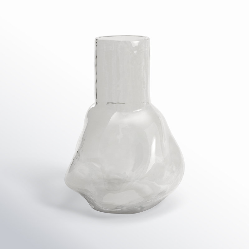 Vase de table Filia, Blanc, H 11,81 po x l 8,25 po x P 8,25 po