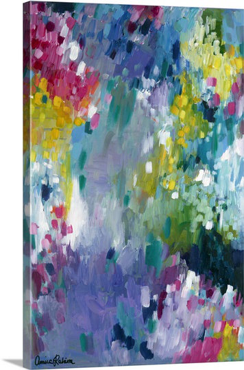 «Golconda Dancing in The Rain, 2015» par Amira Rahim, reproduction d'art sur toile, H 36 po x l 24 po x P 1,25 po