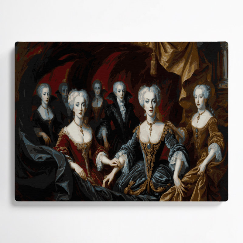 Vampires et crocs d'Halloween, art mural en métal noir, H 11 po x l 14 po