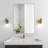 Idina Aluminum Framed Rectangle Wall Bathroom Mirror-364701113-364701112
