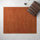 Guiness Hand Loomed Wool Rust Rug