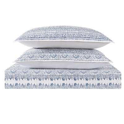 Reef Coastal Cotton Geometric Shapes Quilt