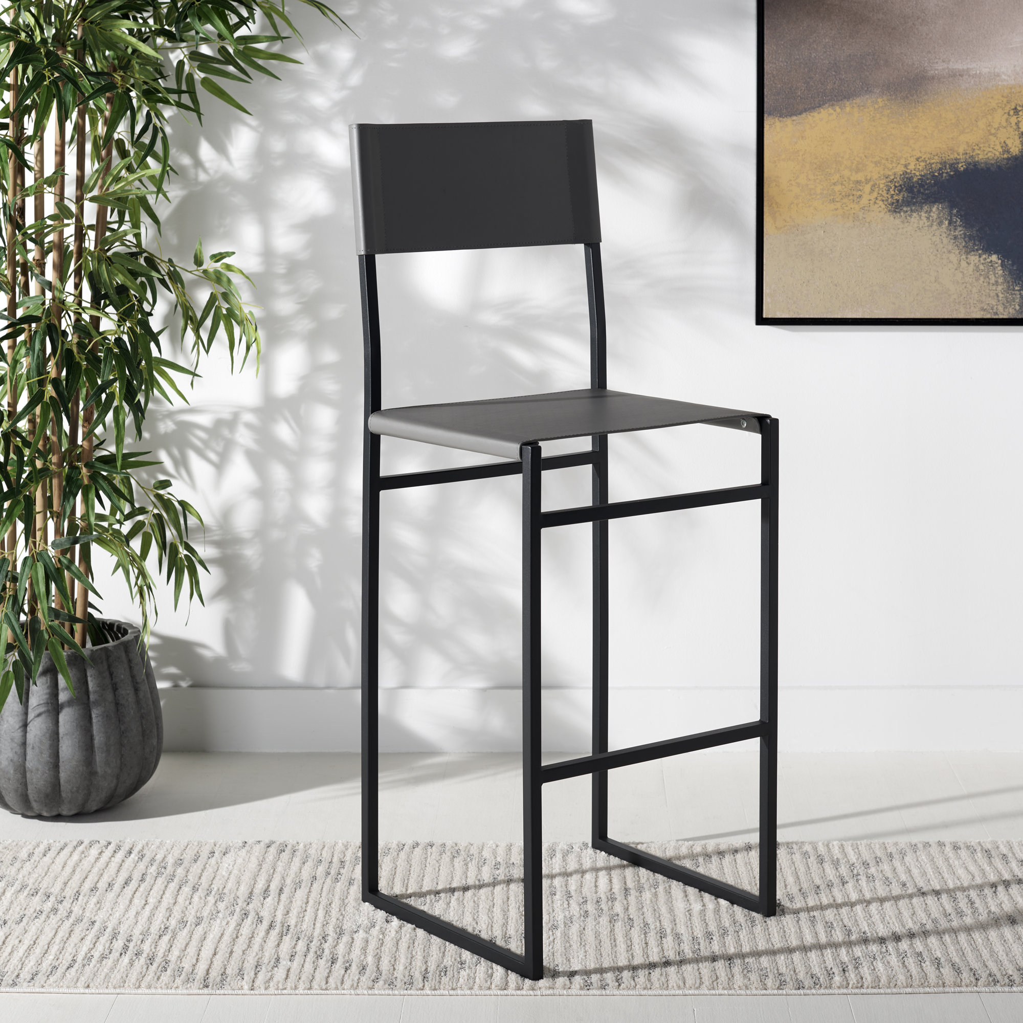Fairbanks Bar & Counter Stool, Gray, Bar Stool (30" Seat Height)