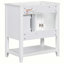 Base de meuble-lavabo simple 29,4 po seulement en blanc
