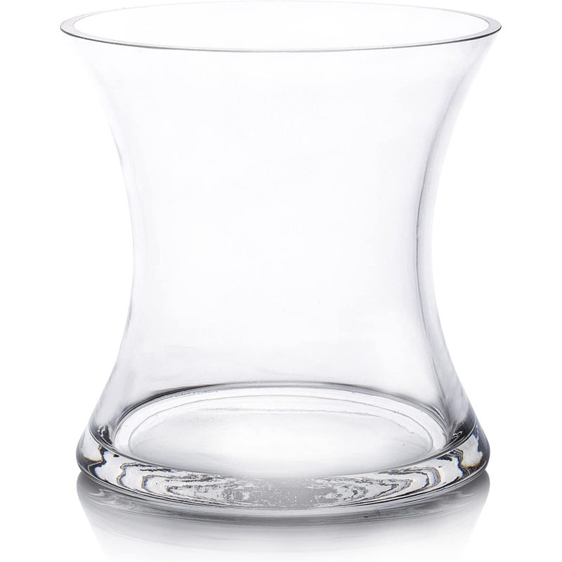 Natiha Glass Table Vase, 6" H x 5.5" W x 5.5" D