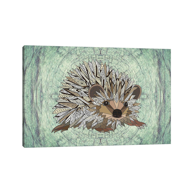 Woodland Hedgehog par - Toile tendue, H 8 po x l 12 po x P 0,75 po