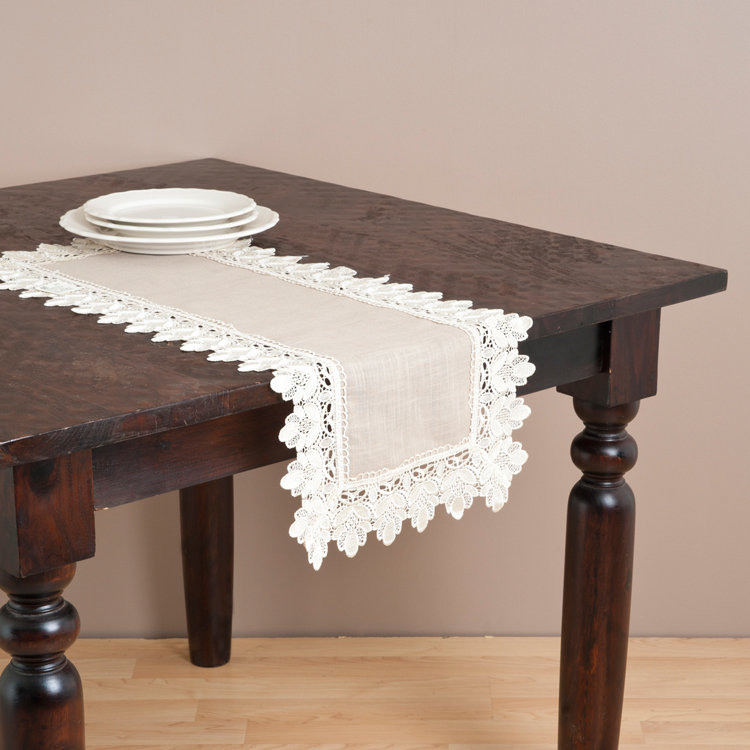 Ozment Table Runner, 72" x 16", Taupe