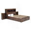 Lit plateforme double avec tablettes coulissantes-13449128