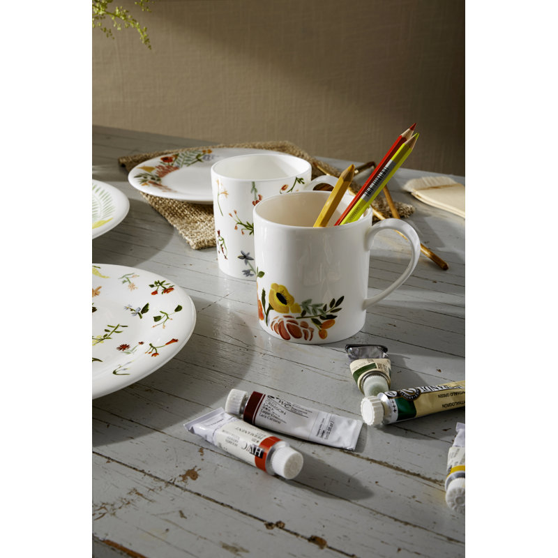 Language Of Flowers Bone China Coffee Mug