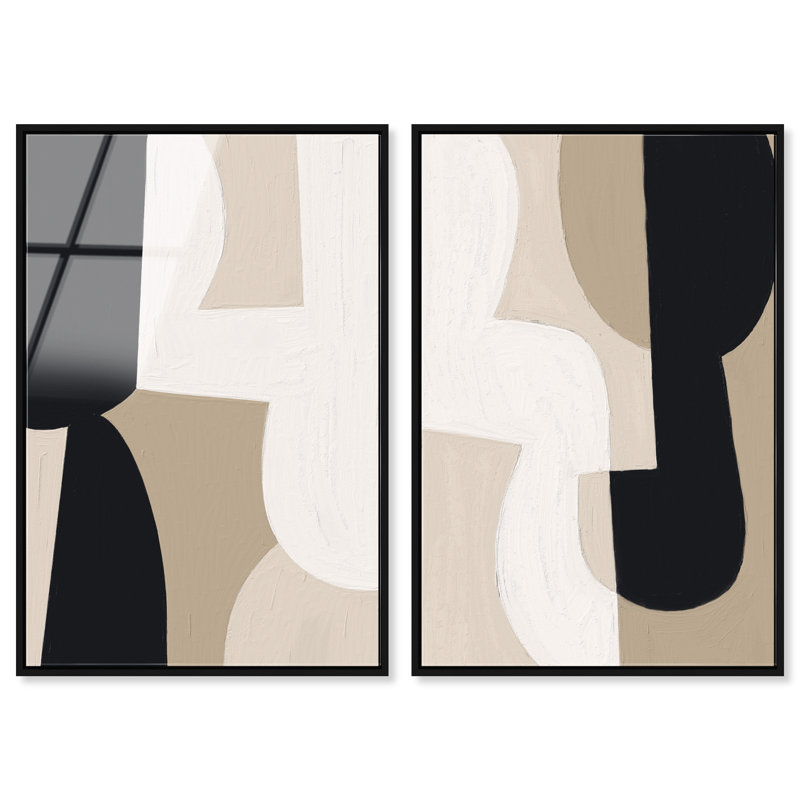 El Modernista Set High-Gloss Frameless Acrylic Glass Wall Art Abstract Print by Oliver Gal, Ready to Hang, 10 x 15