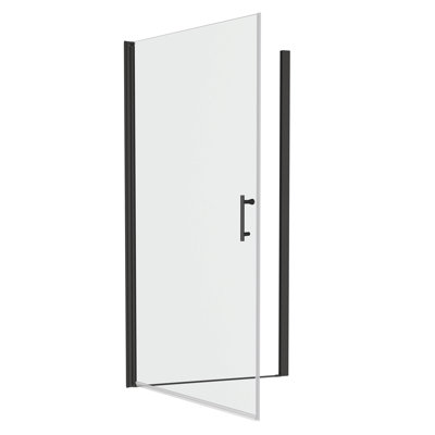 1 3/8" Adjustment,Universal Pivot Shower Door, Open Outside, With 1/4" Tempered Glass Finish 3672