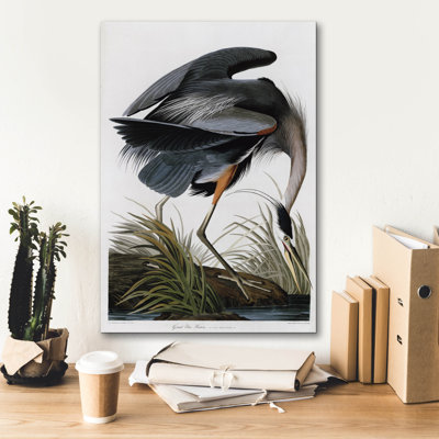  «Great Blue Heron» par Stellar Design Studio, art mural sur toile, 18 po x 26 po