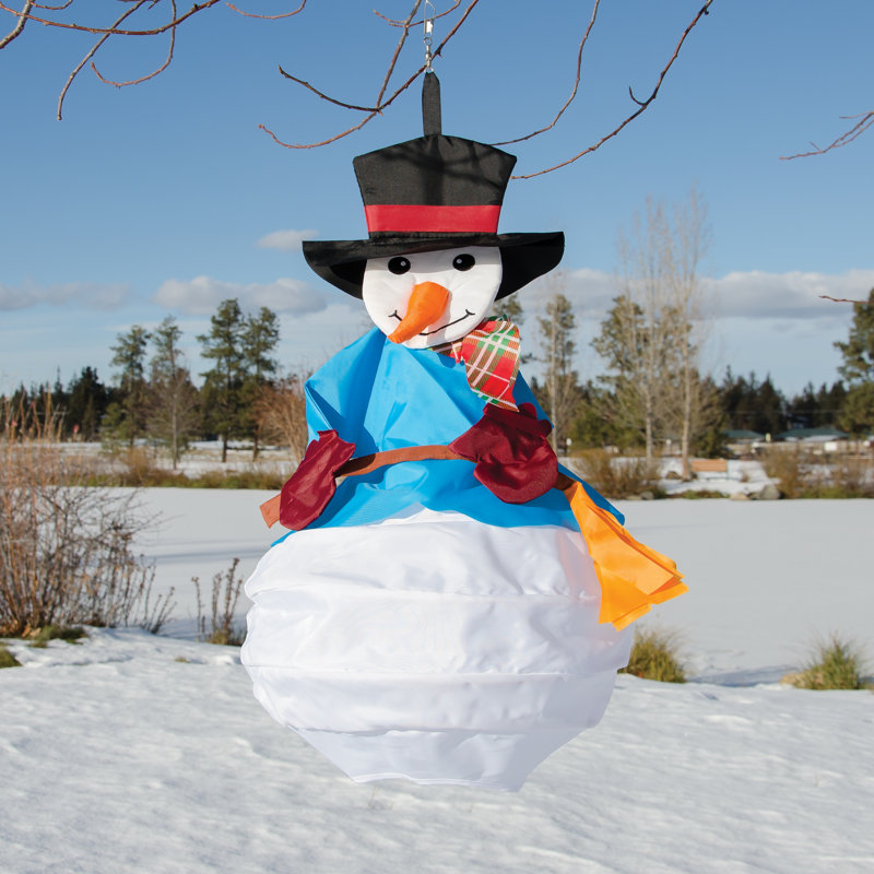 Bonhomme de neige et vent