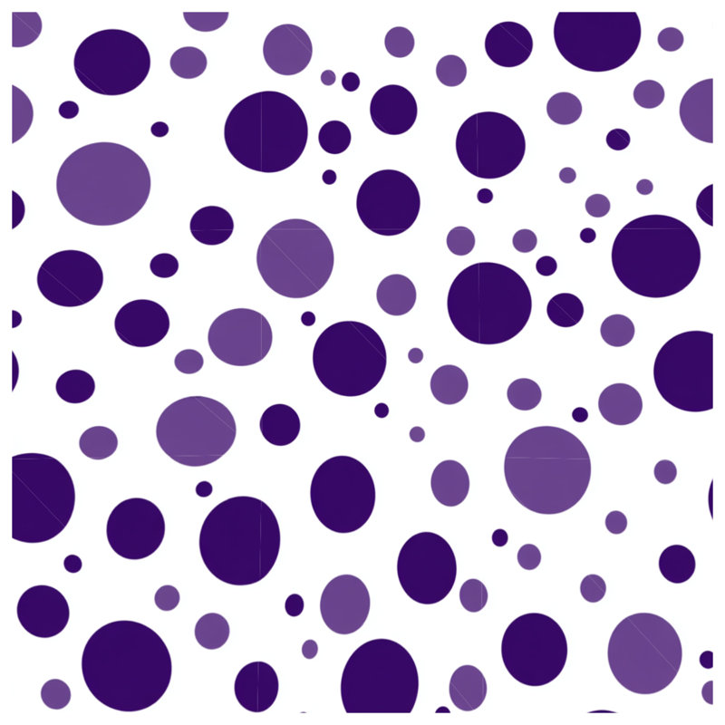 Housse de couette à pois moderne, Housse de couette pour très grand lit, Pois mauves
