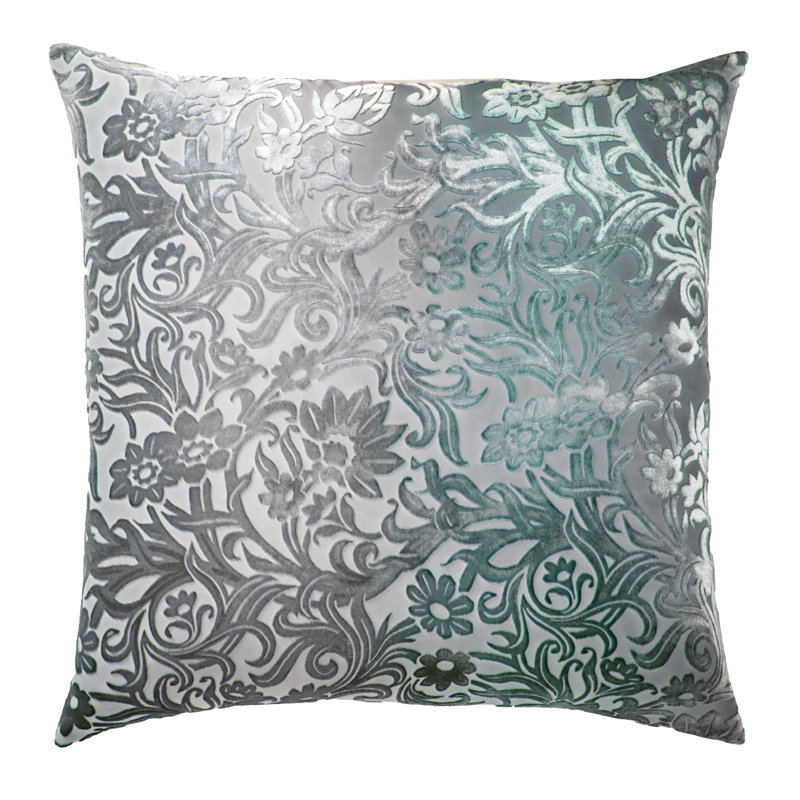 Prospect Park Square Velvet Pillow Cover & Insert, Jade, 18" x 18"