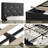 2 Pack Black Upholstered Headboard Adjustable Height Twin Size Platform Single Bed With Drawer-151016155