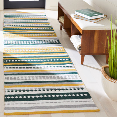 Montauk Hand Woven Cotton Striped Rug