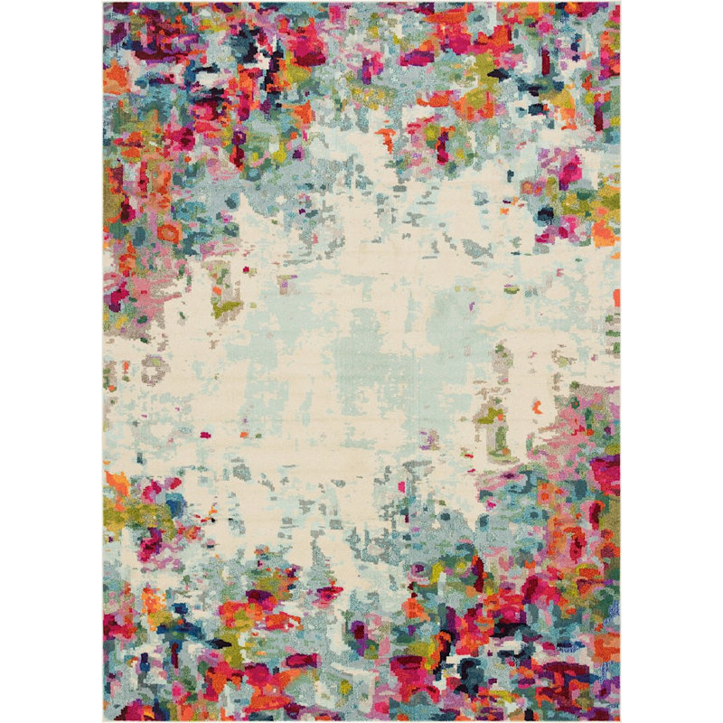 Quinlin Abstract Indoor Rug, Rectangle 9'10" x 13'