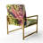 Cropper - Upholstered Floral Accent Arm Chair-467308800
