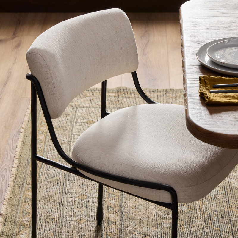 Nettie Dining Chair-Crypton Nomad Snow, Crypton Nomad Snow