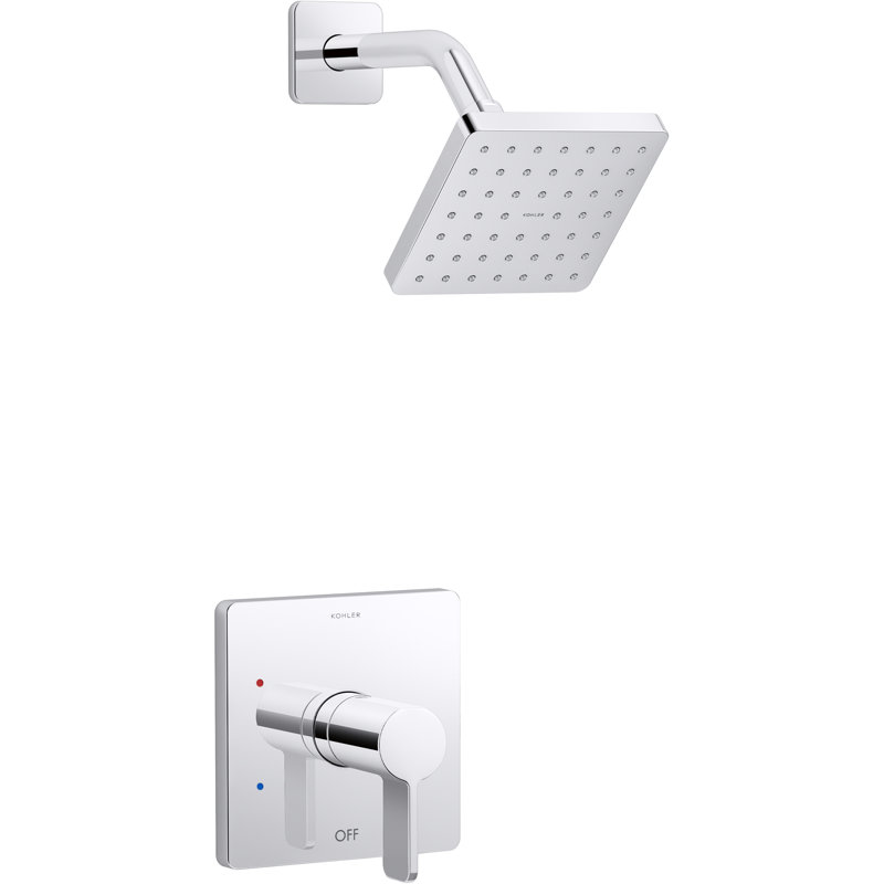 Parallel Rite-Temp Shower Head, 1.75 GPM, Polished Chrome