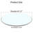 Tempered Glass Table Top Round Transparent Table Surface Round Glass Table Top Round Glass Sheet.