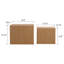 Ensemble de 2 tables basses gigognes