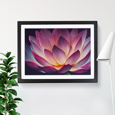 Cool Lotus Flower - Framed Print