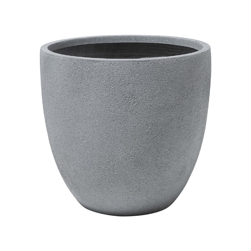 Lucendia Pot Planter, Grey, 53cm H x 55cm W x 55cm D