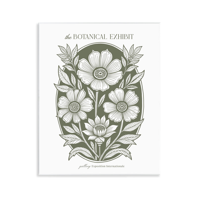 «Rounded Country Blooms», art mural par lettres et lignes